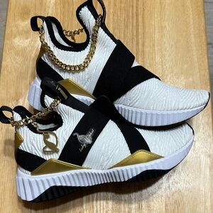 Puma Baby Phat X Defy Mid Training Women’s White Sneakers  Sz 7 NWOT